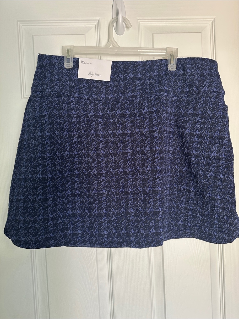 Lady Hagen Blue Textured Golf Skort